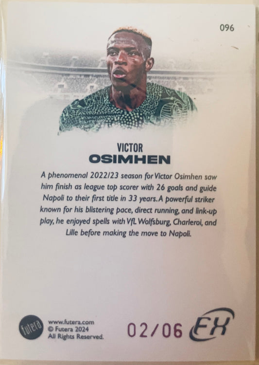 2024 Futera World Football FX
Victor Osimhen – Purple Parallel 02/06