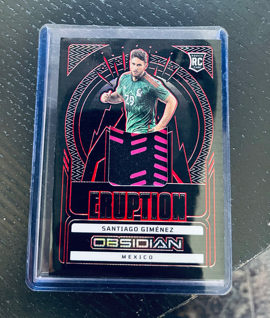 2022–23 Panini Obsidian Soccer – 
Santiago Giménez Rookie Patch 09/44