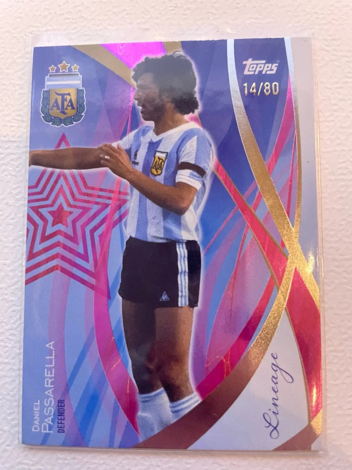 Daniel Passarella – Argentina Legend Football Card - Nordic Art & Collectibles