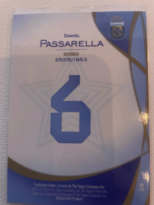 Daniel Passarella – Argentina Legend Football Card - Nordic Art & Collectibles