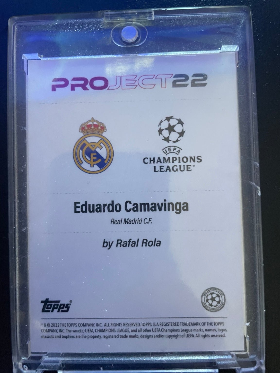 Eduardo Camavinga – Topps Project 22 Trading Card by Rafal Rola (Real Madrid) - Nordic Art & Collectibles