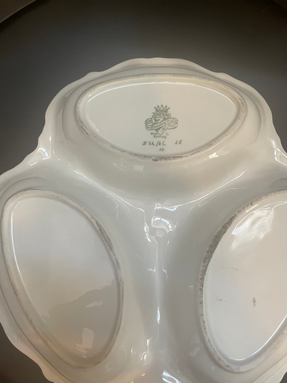 Vintage JL Menau East German Fancy Divided Bowl – Fine China with 22K Gold Gilt - Nordic Art & Collectibles